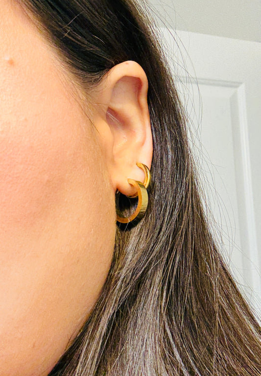 Basic Gold Large Infinity Hoops