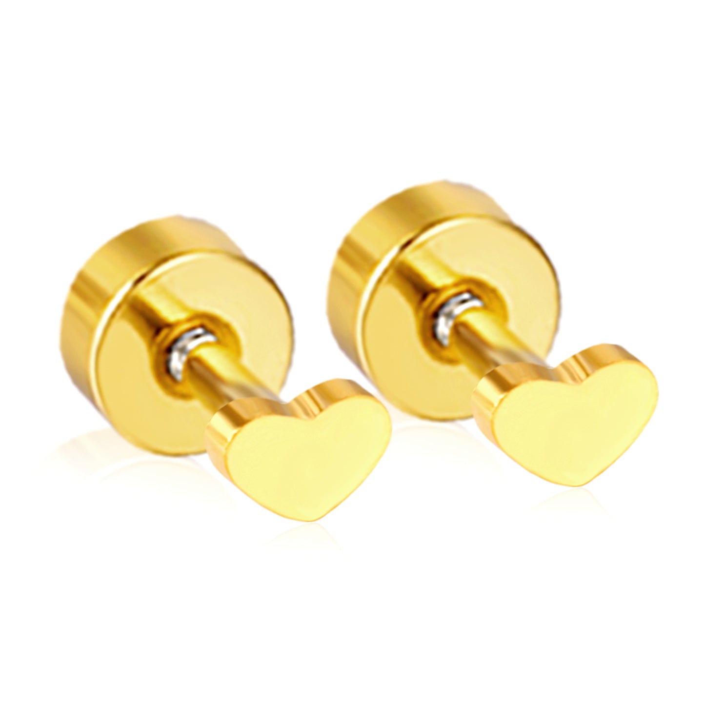 Dainty Heart Stud Earrings