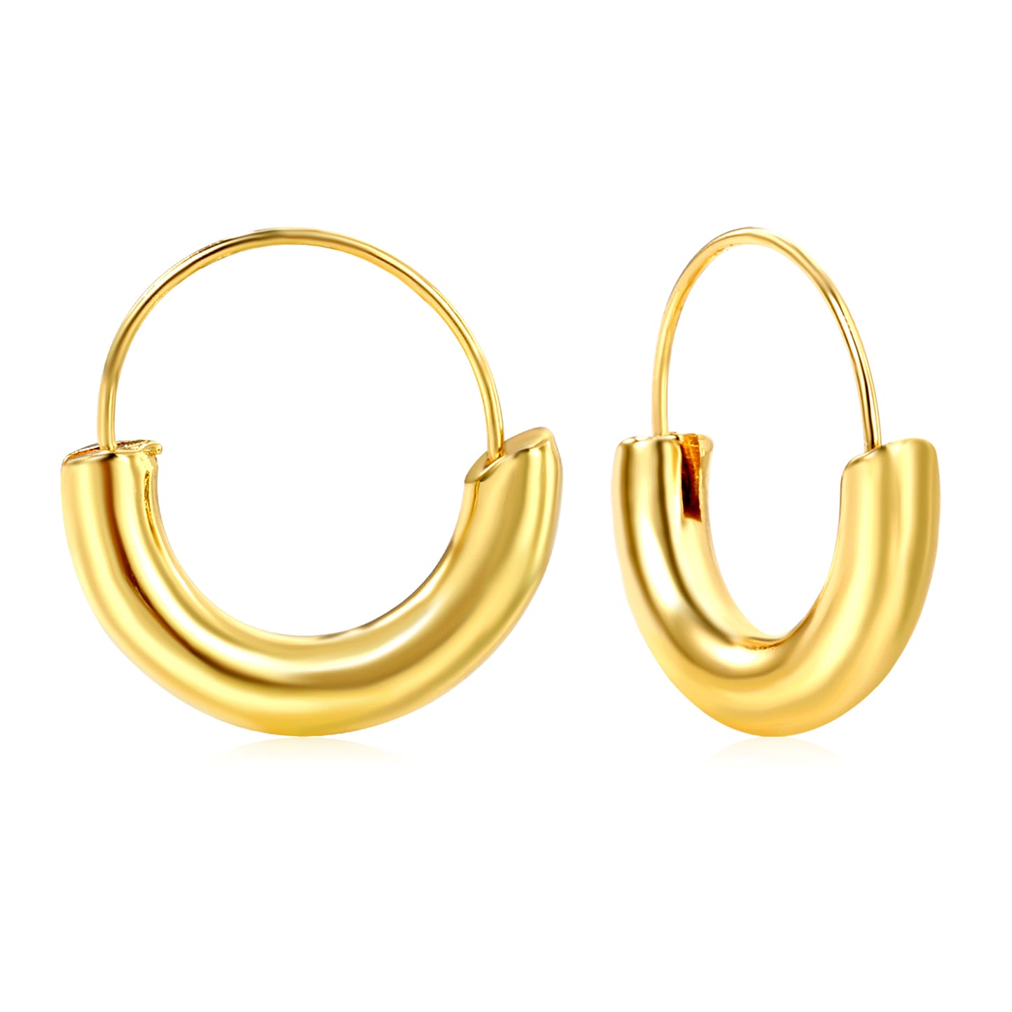 Chunky Semicircle Hoops