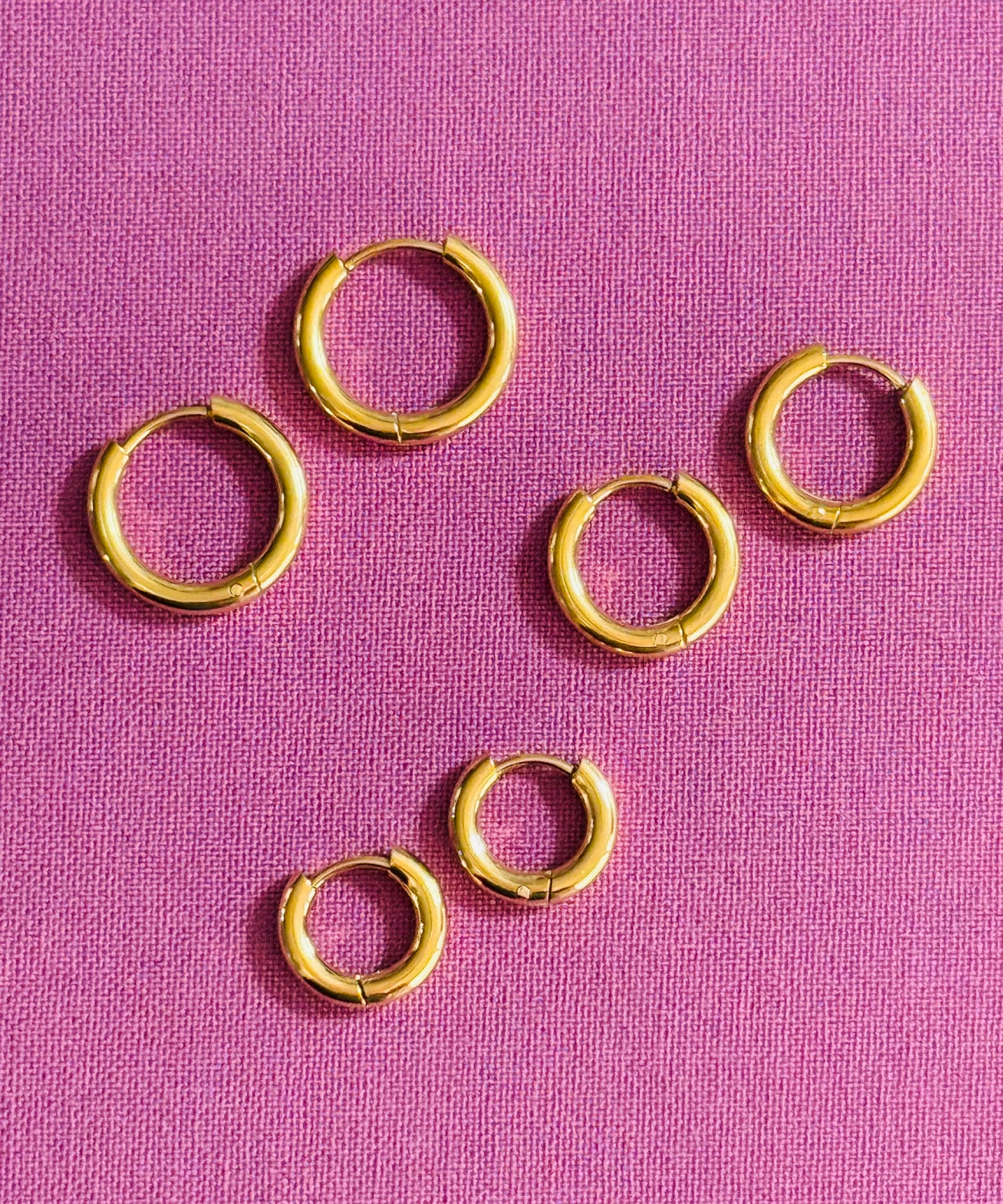 Basic golden infinity hoops