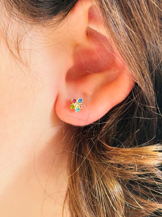 Colorful Crystals Studs