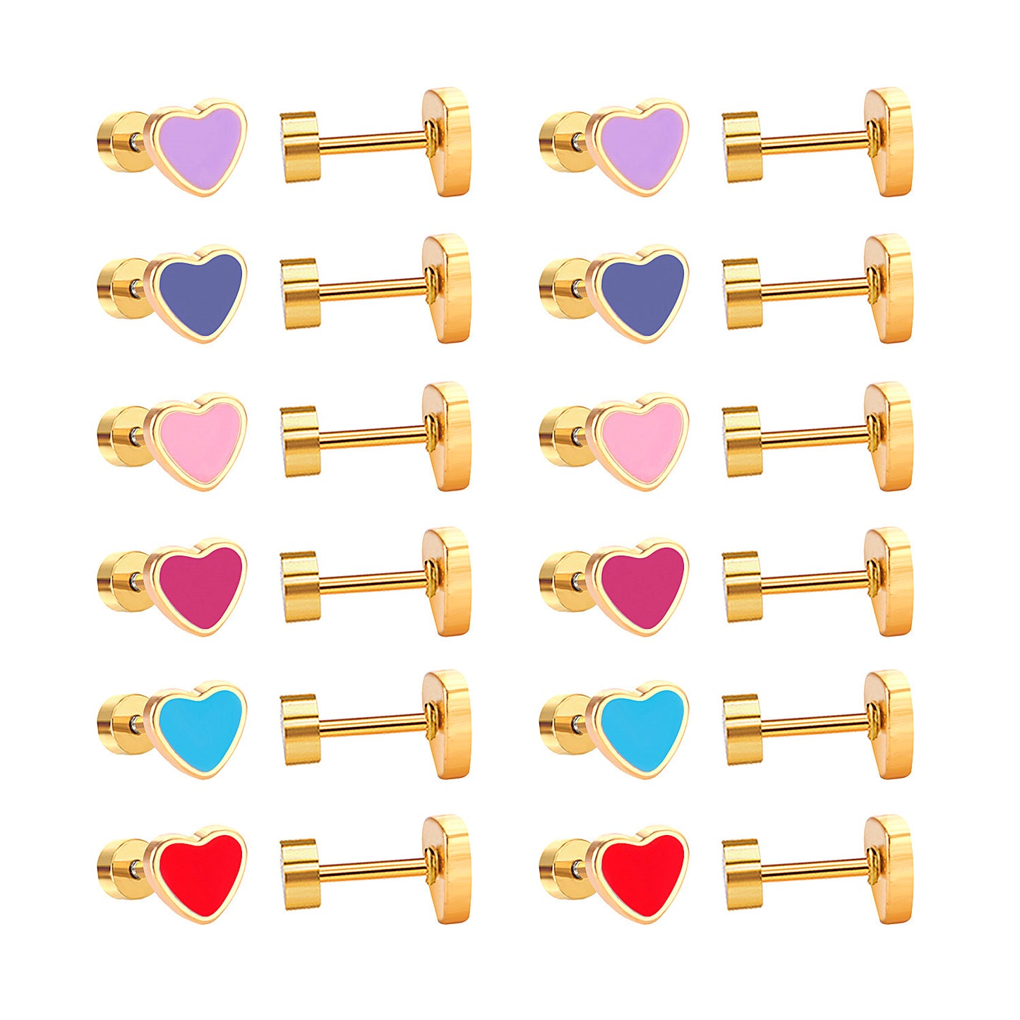 Small Heart Studs