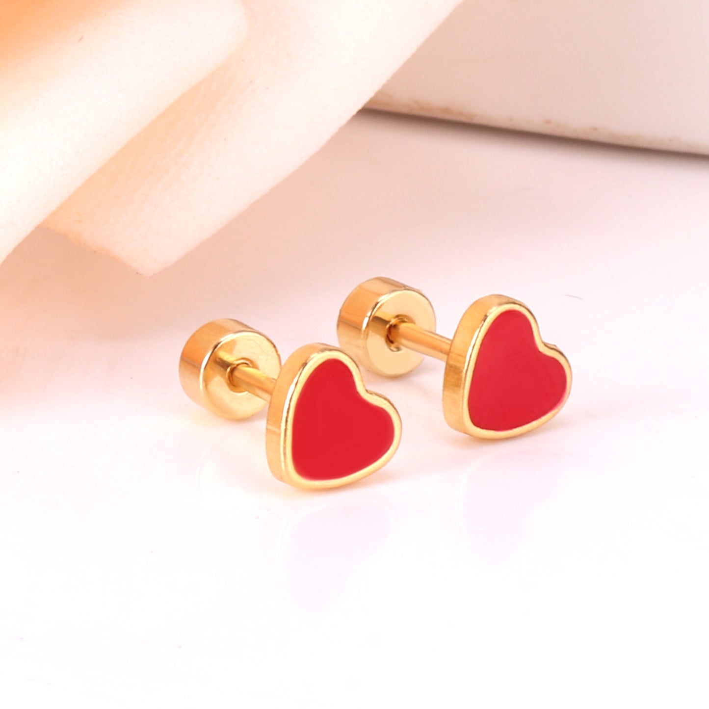 Small Heart Studs