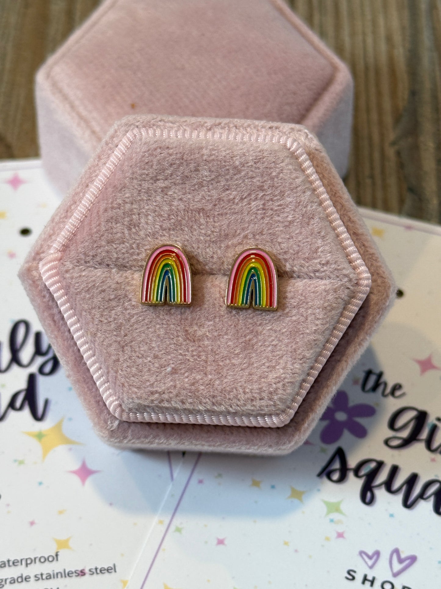 Rainbow studs