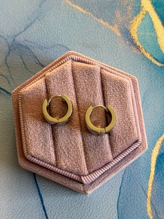 Super Chunky Silver Huggie Hoops